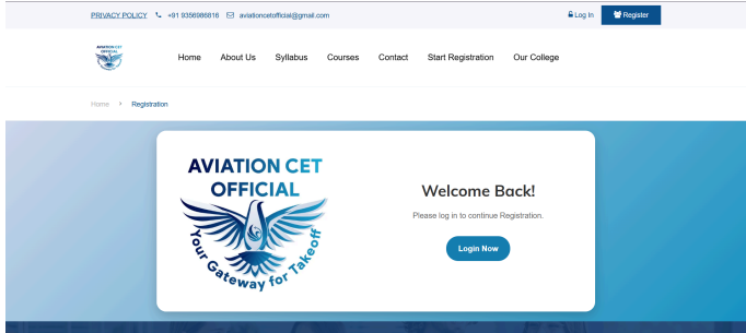 Aviation CET Registration