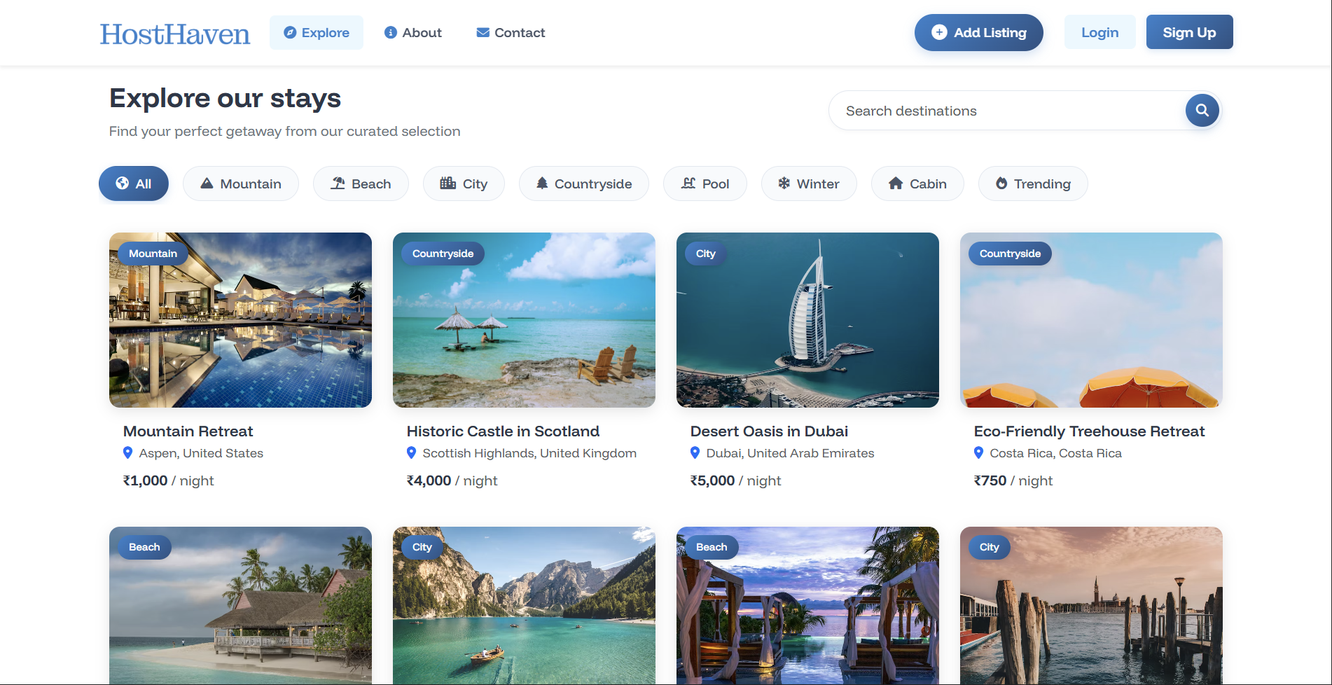 HostHaven Booking Platform