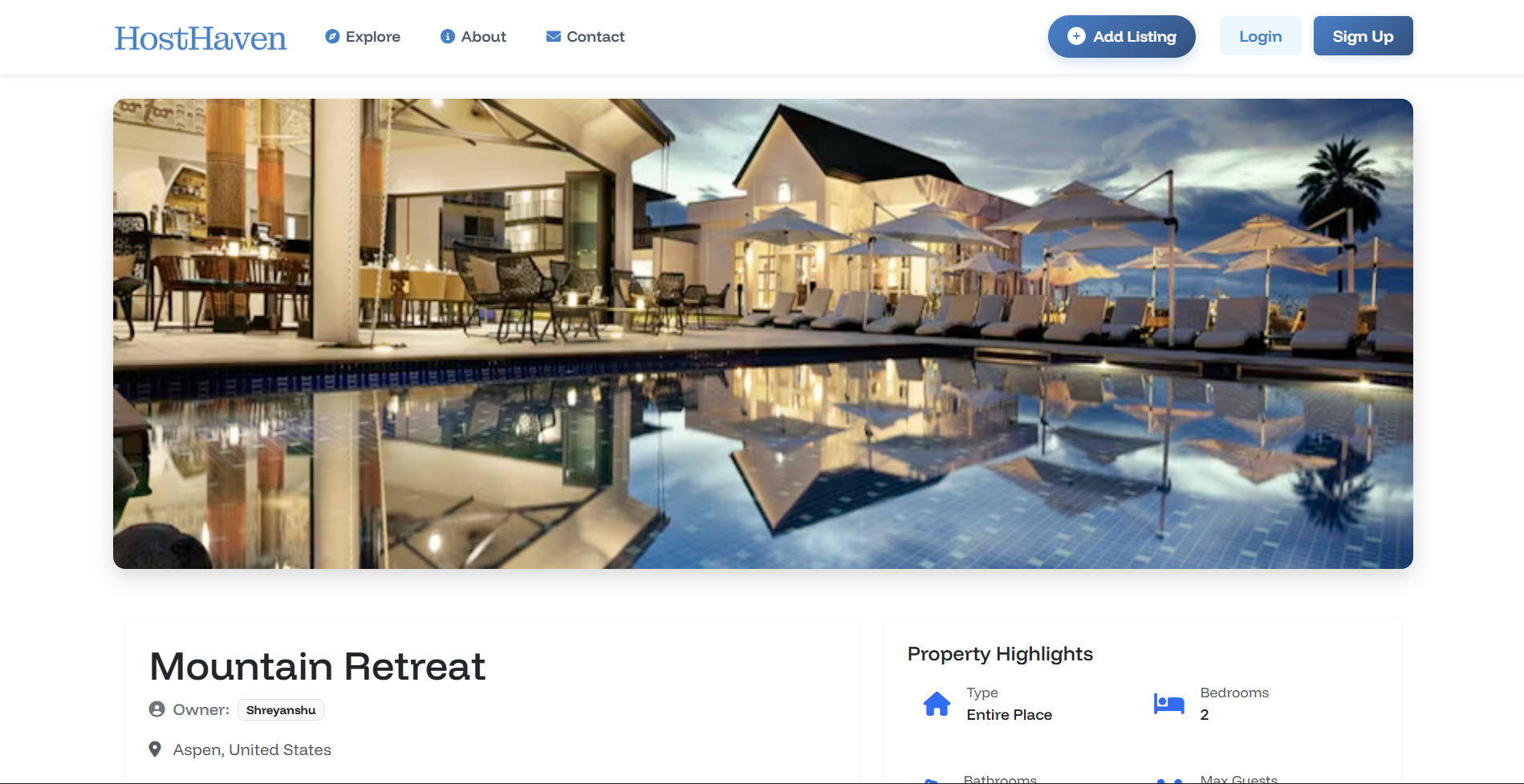 HostHaven Homepage